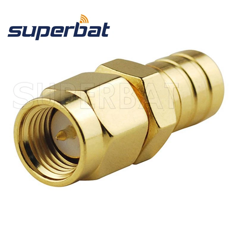 Superbat 5pcs SMA-SMB RF Adapter SMA Male to SMB Plug Straight Gold-pleated Coax Connector | Мобильные телефоны и
