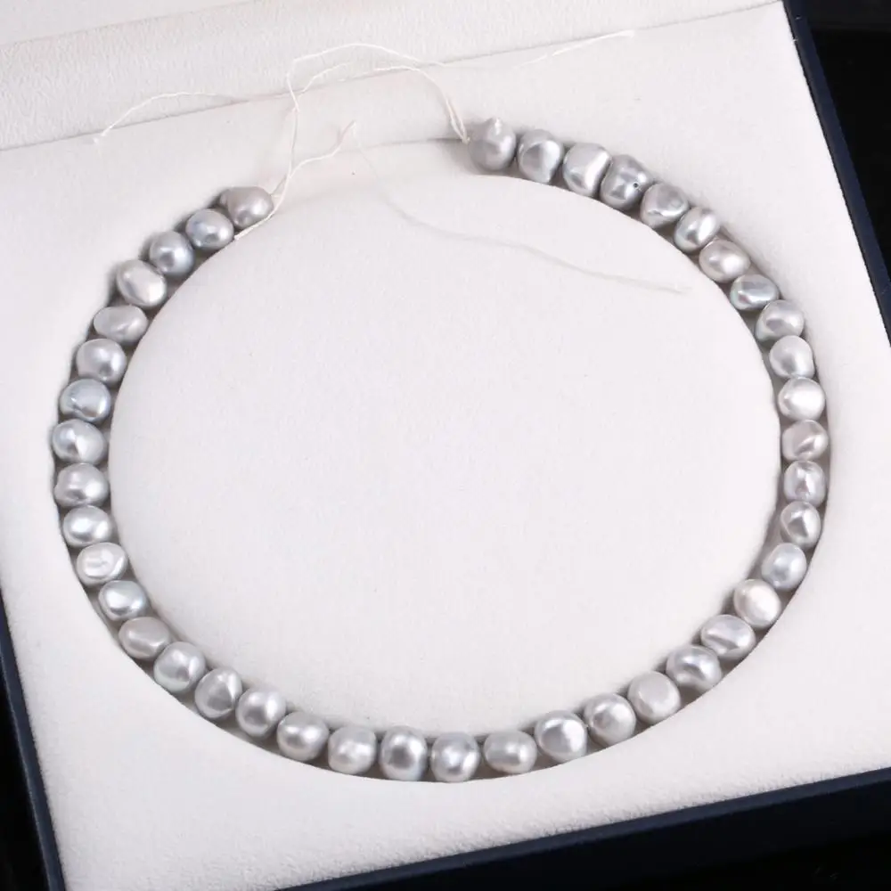 Natural Freshwater pearl Two Lided light Grey For Making Necklaces Bracelets And Earrings 10-11mm | Beads