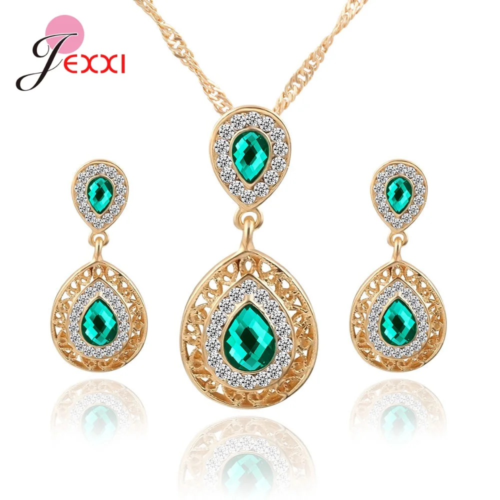 

Fast Delivery Genuine 925 Sterling Silver Wedding Jewelry Set Korean Style Jewelry Set For Women Latest Fashion Jewelry Set
