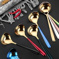 304 stainless steel tableware long handle deepen soup spoon kitchen creativity tablespoons stirring scoop cooking utensil
