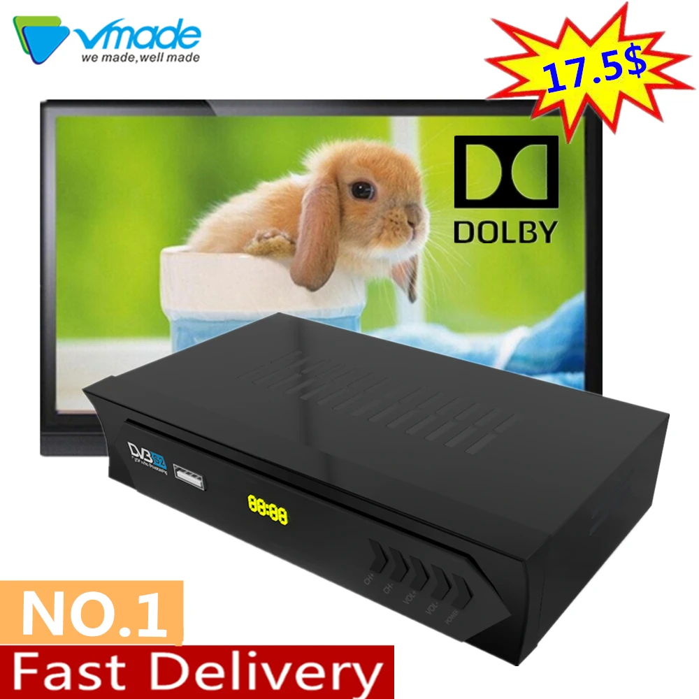 Vmade Openbox DVB S2 M5 декодер цифровой full HD спутниковый ресивер ТВ приставка Поддержка Dolby, Youtube, Biss, CCCAM, IP ТВ приставка