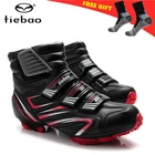Кроссовки TIEBAO для горных велосипедов, дышащие сникерсы с самоблокировкой, зимняя обувь для езды на велосипеде