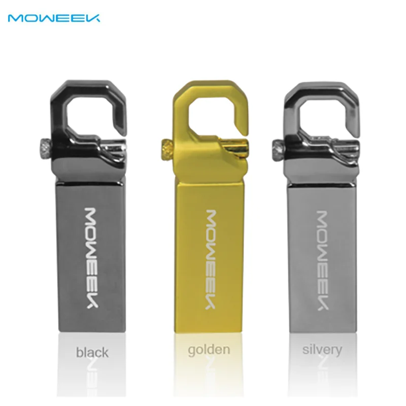 Moweek металлический USB флеш-накопитель объемом 64 ГБ, реальная емкость 32 ГБ, 16 ГБ, 8 ГБ, 4 Гб, флеш-накопитель, быстрая скорость, usb 2,0, флешка, карта памяти, u-диск