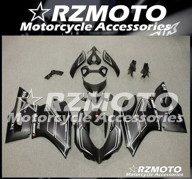 

Injection Mold New ABS Whole Fairings Kits For Ducati 899 1199 Panigale 2012 2013 2014 12 13 14 Bodywork set black matte