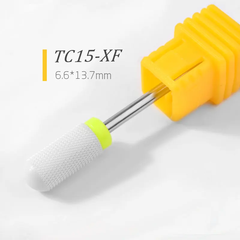 1pcs TC15-XF 8 шт. керамические сверла для ногтей набор карбид-вольфрамовый ногти пилка сверлильный резак для электрической Фрезерной Машины аксессуары маникюрные инструменты - Цвет: 1pcs TC15-XF