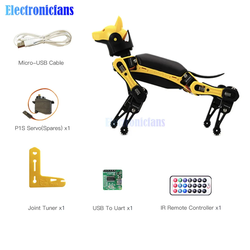 Программируемый Интеллектуальный бионический робот собака с открытым исходным