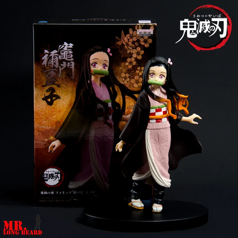 16 см 2 шт. аниме Demon Slayer Kimetsu no Yaiba фигурка Kamado Tanjirou Nezuko игрушки в форме воинов
