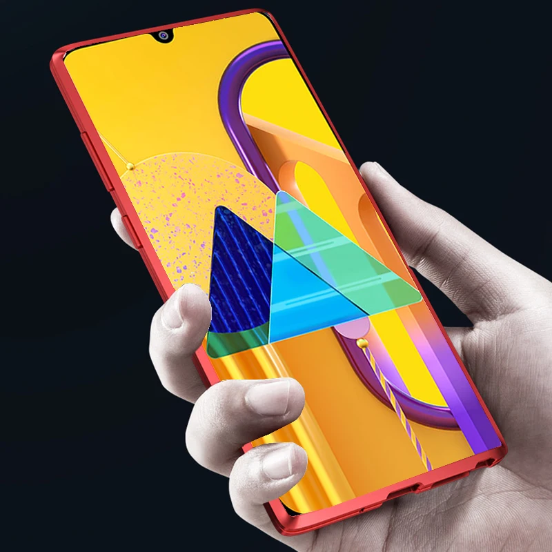 Чехол на магните для samsung Galaxy M30S двусторонний чехол из закаленного стекла 360 M 30 S