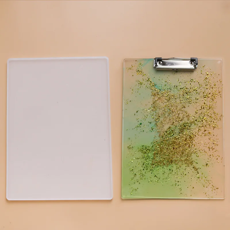 New DIY Folder Resin Mold Crystal Epoxy Resin Drawing Board Mirror Silicone Mold for Resin