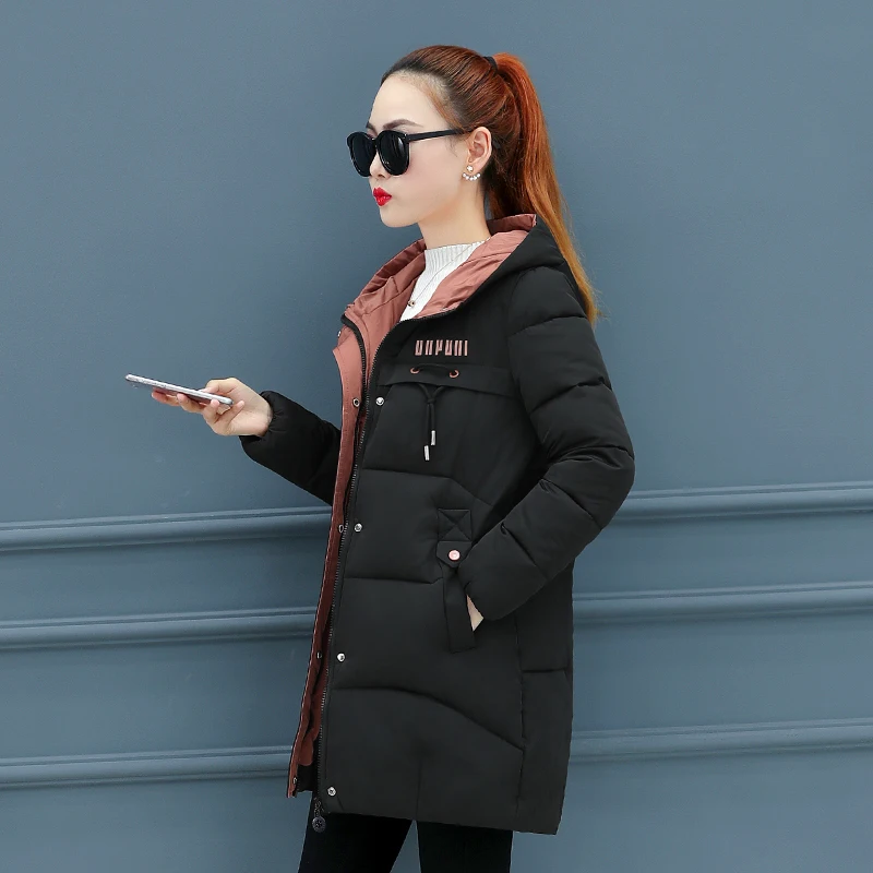 

Korean Style New design Winter Jacket Women 2020 Hooded Cotton Padded Oversived Female Winter Coat Outwear Fashion Warm Parka
