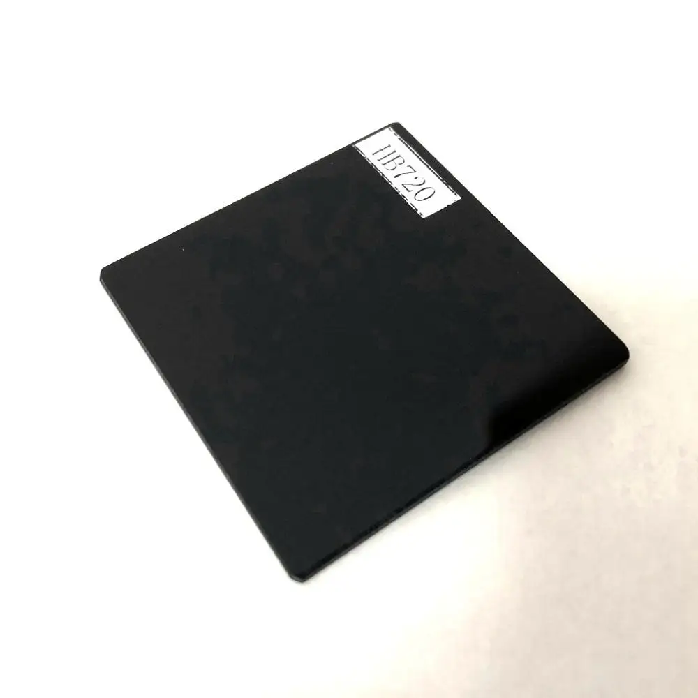 Оптическое стекло uv cut 720nm ИК прозрачное с фильтром HB720 5 шт. общий размер 50x50