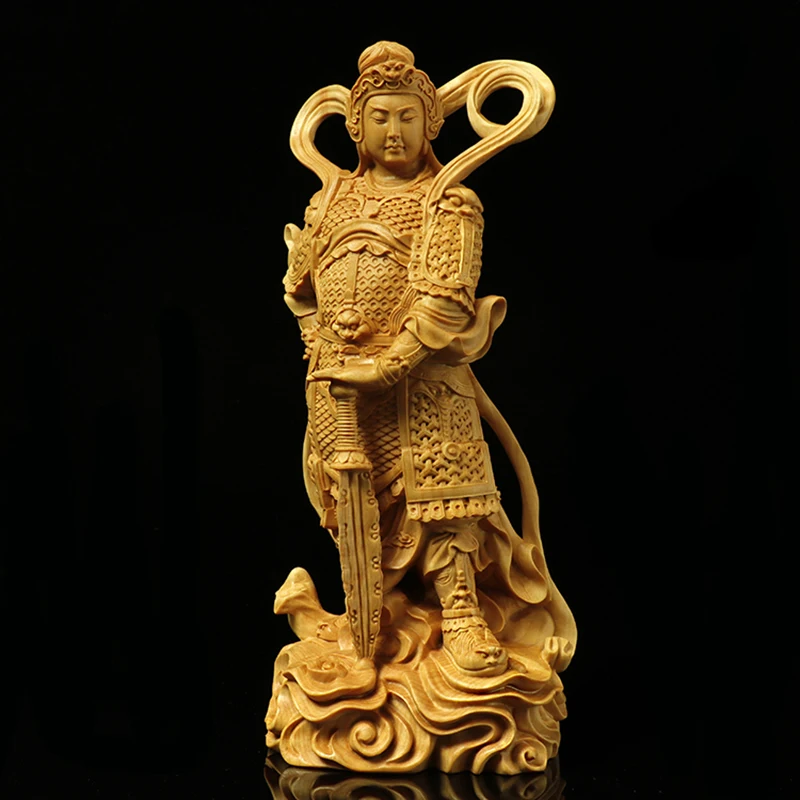 

Vedosun Bodhisattva statue Wooden buddha Guardian deity ，Home Decoration Lucky ，avoid evil, decorate statues anime
