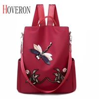 new embroidered backpack large capacity travel bag fashion woman backpack multifunctional shoulder bag outdoor travel backpack