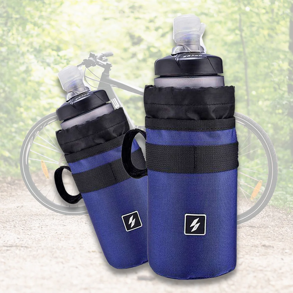 

Sahoo 750ml Cycling Bike Bicycle Handlebar Insulated Drink Water Bottle Bag Kettle Cooler Pack Holder Hydration Carrier