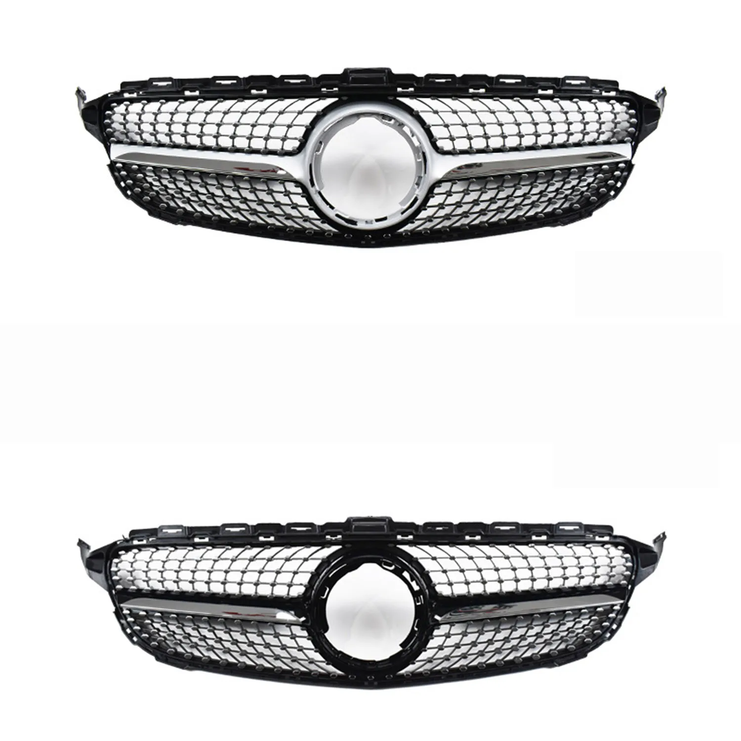 

Передняя решетка и крышка переднего бампера прицепа для Mercedes-Benz W205C-Class Gypsophila 2019-2020, вертикальная решетка радиатора