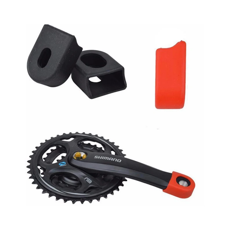 

2 PCS Bike Crank Cover Protector Silica Gel BIcycle Race Crank Boot Protectors Crankset Protective Case Cheap dropshipping