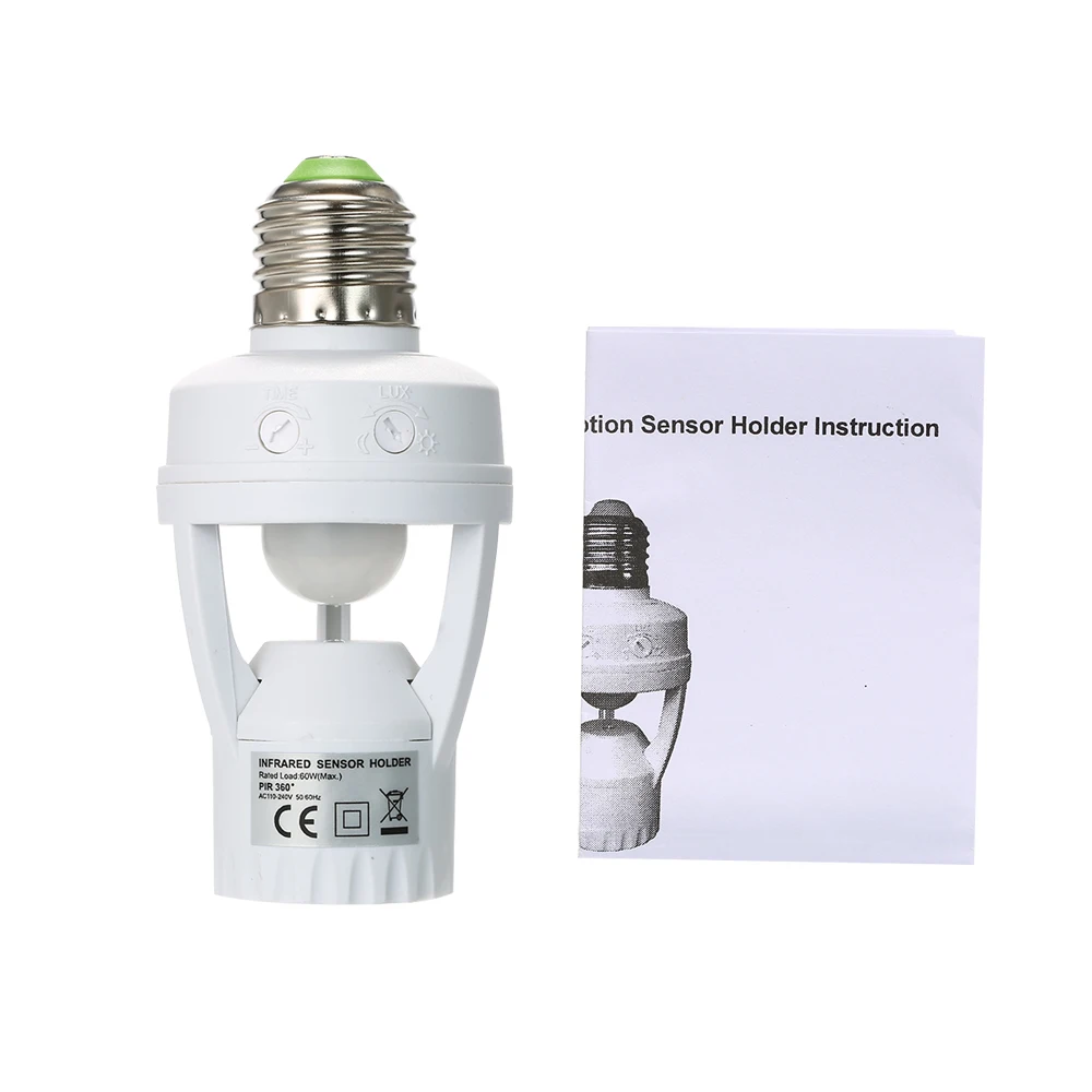 AC110 220V PIR датчик индукционного движения ИК инфракрасный детектор E27 переключатель