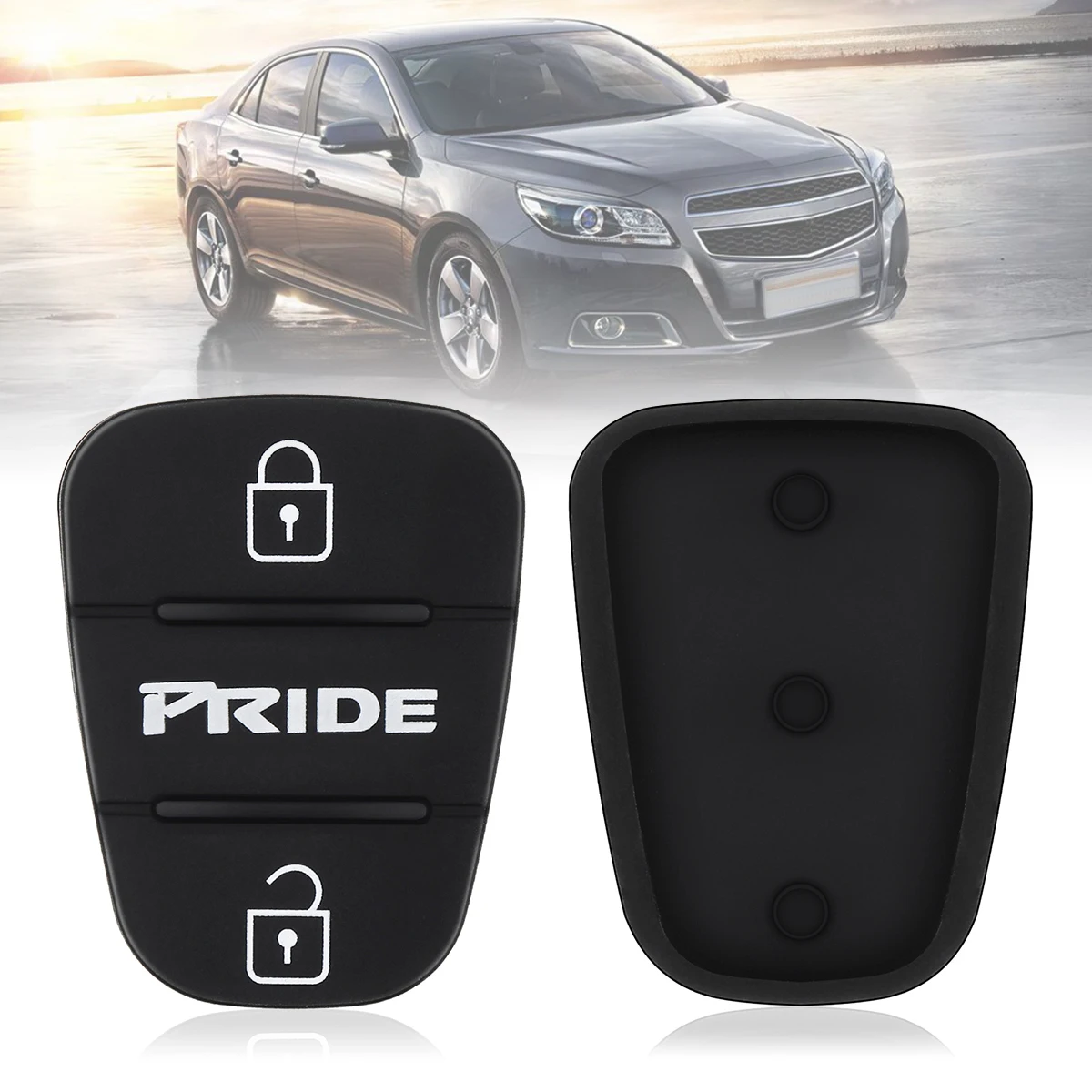 

3 Buttons Rubber Pad Insert Replacement Fit for Ceed Hyundai Solaris Accent Tucson l10 l20 l30 Kia Rio Flip Remote Car Key Shell