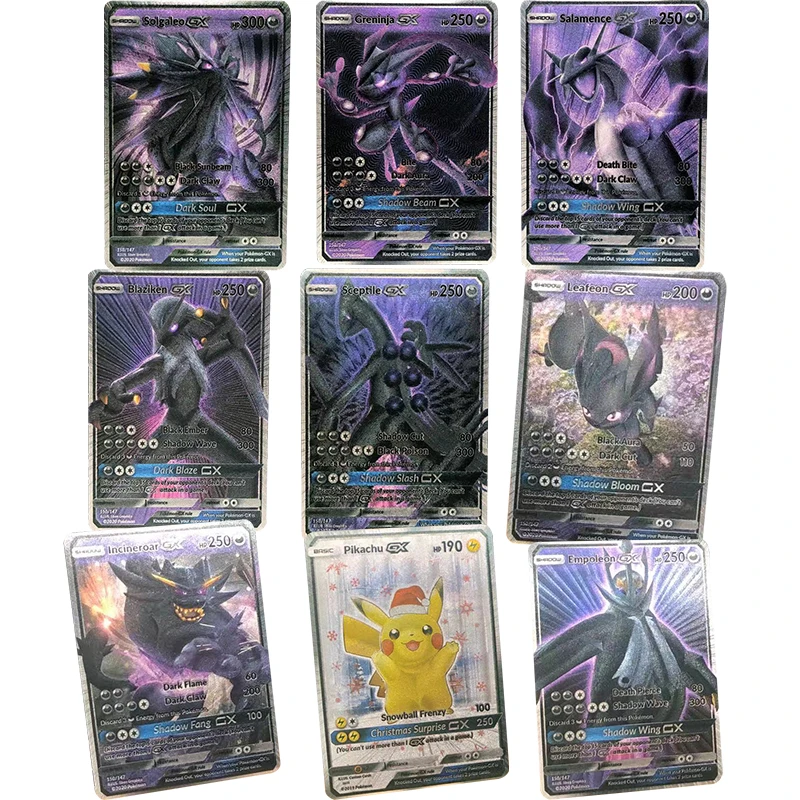 Темный Покемон третью бомбу карточка покемон игра коллекция детская игрушка