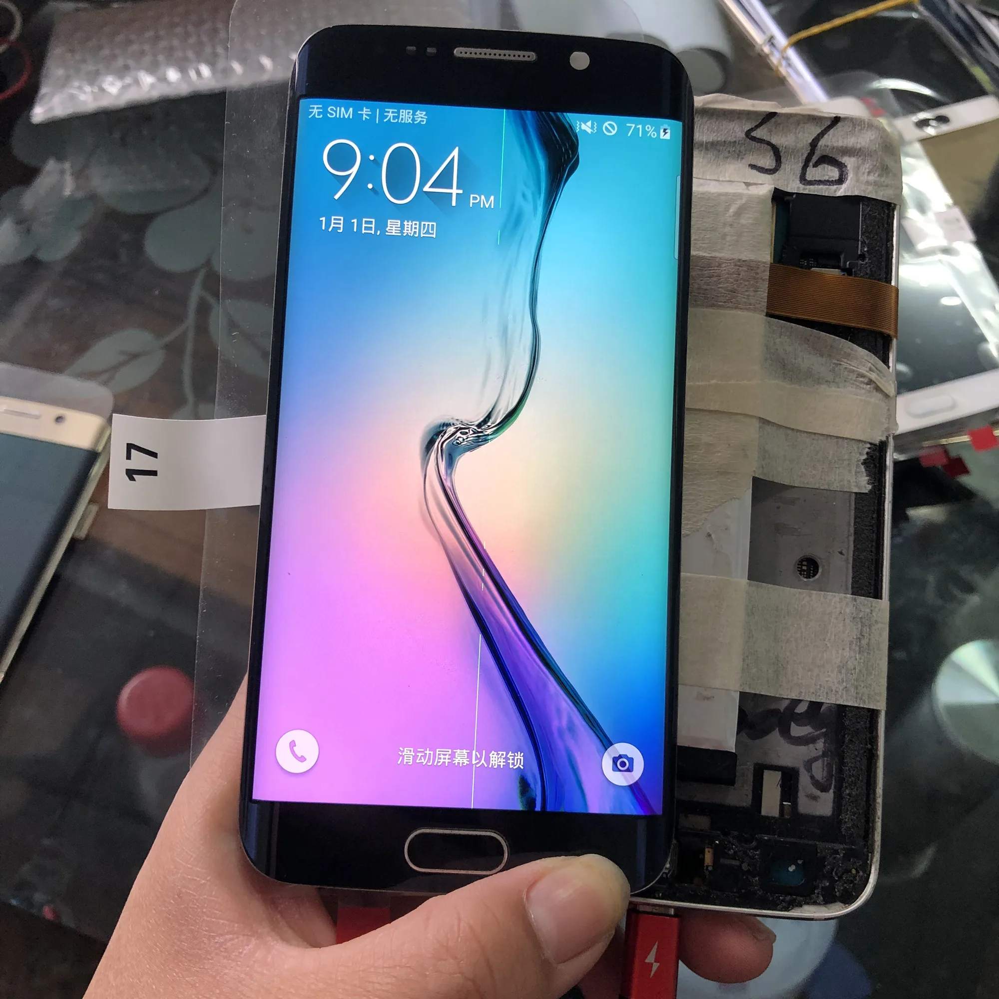 Для samsung galaxy S6 край G925 SM-G925F ЖК-дисплей + сенсорный экран дигитайзер 6 3 &quotс тонкая