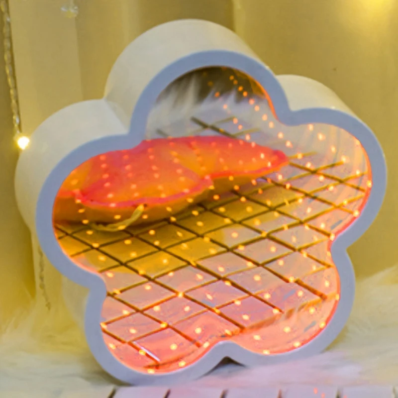Top-3D Novelty Flower Tunnel Light Infinity Mirror Creative LED Child Baby Toy Gift | Лампы и освещение