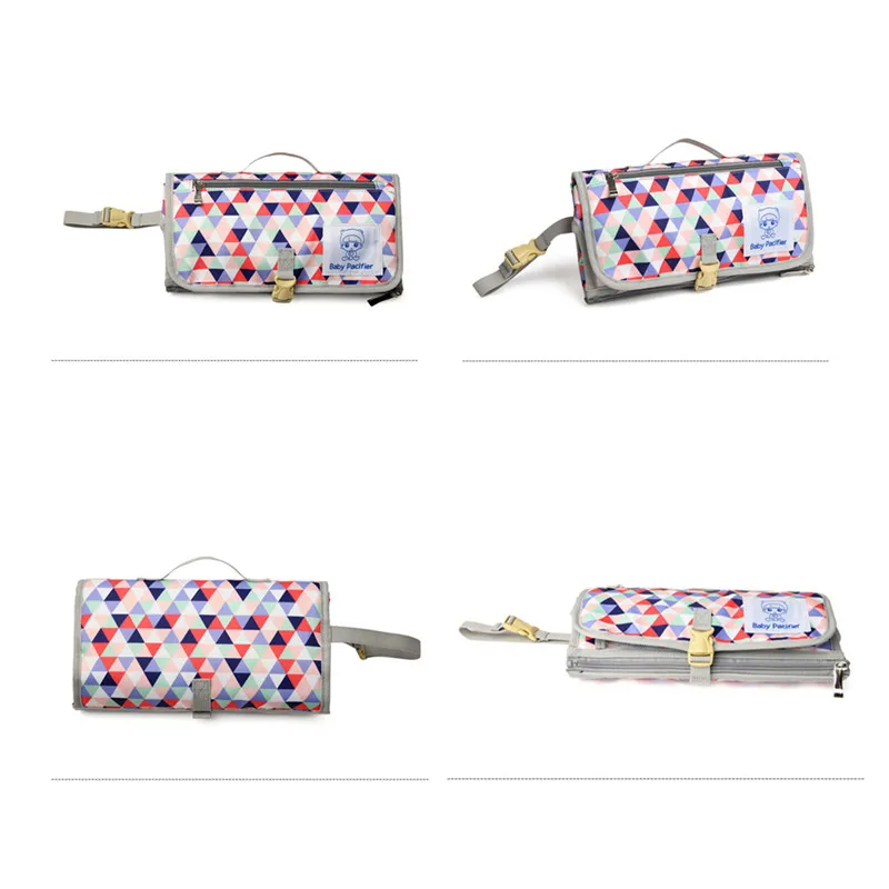 Детский пеленальный коврик портативный складной моющийся Водонепроницаемый