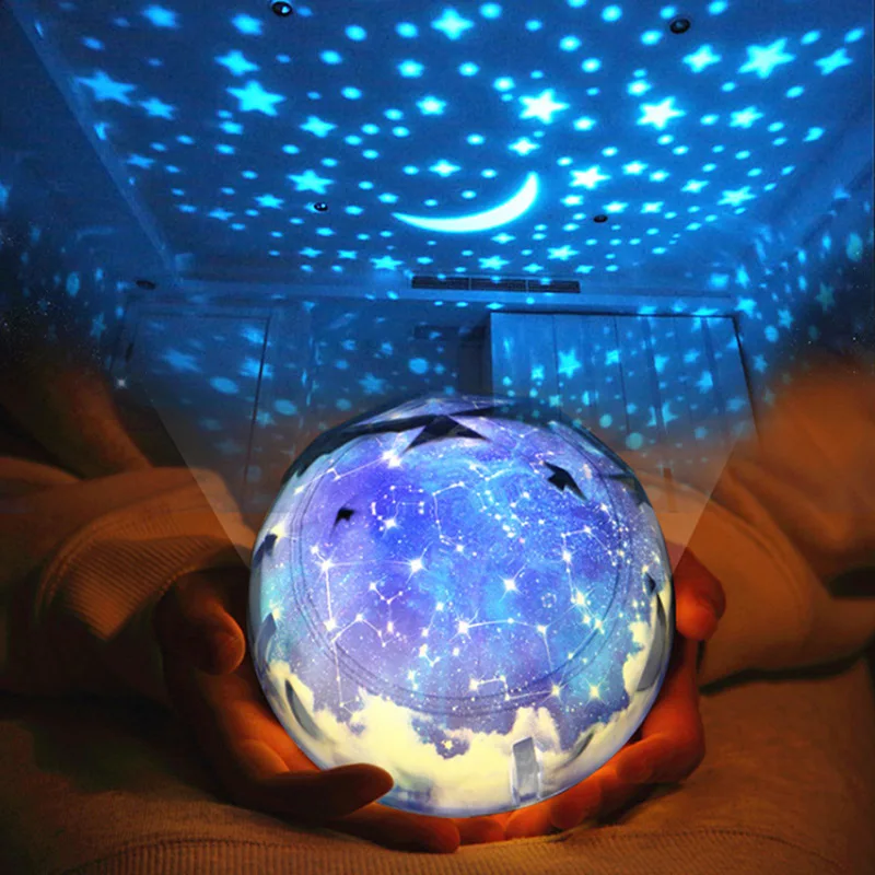 

Светодиодный ночсветильник со звездами, звездным небом, проектор Luminaria Moon, новинка, Настольная Ночная лампа с аккумулятором, USB светильник д...