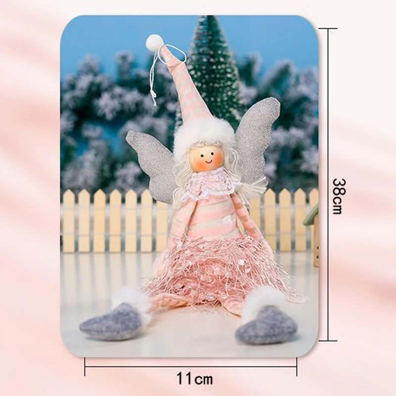 Рождественские кукольные Подвески с ангелом 2019 рождественские украшения для