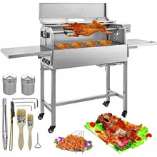 BBQ Grill Outdoor Barbecue Charcoal Grill Stove Rack BBQ Accessories Tools Stainless Steel WithFor Home Park Use