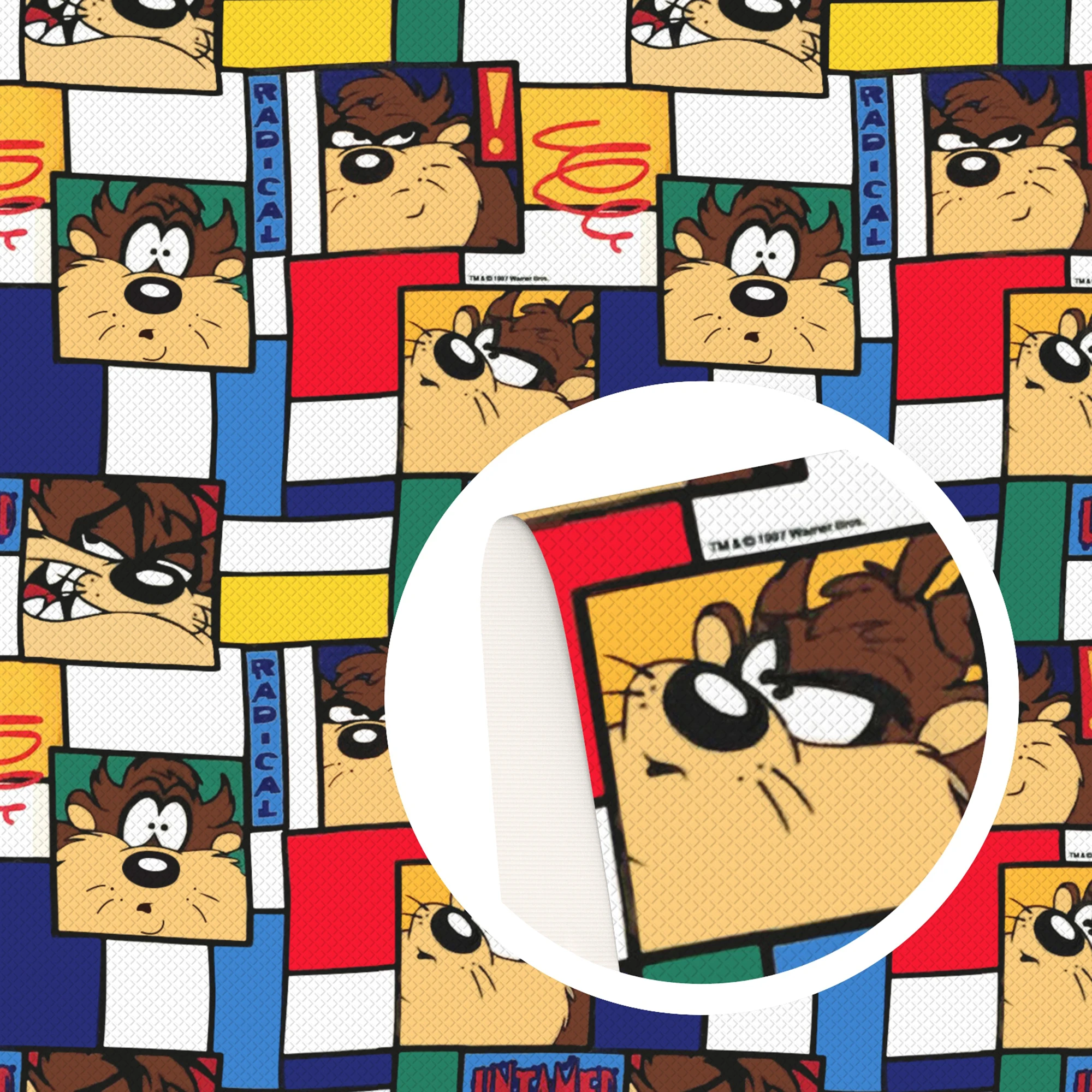 Ткань хлопчатобумажная Полиэстеровая с мультяшным принтом 50*145 см | Аксессуары