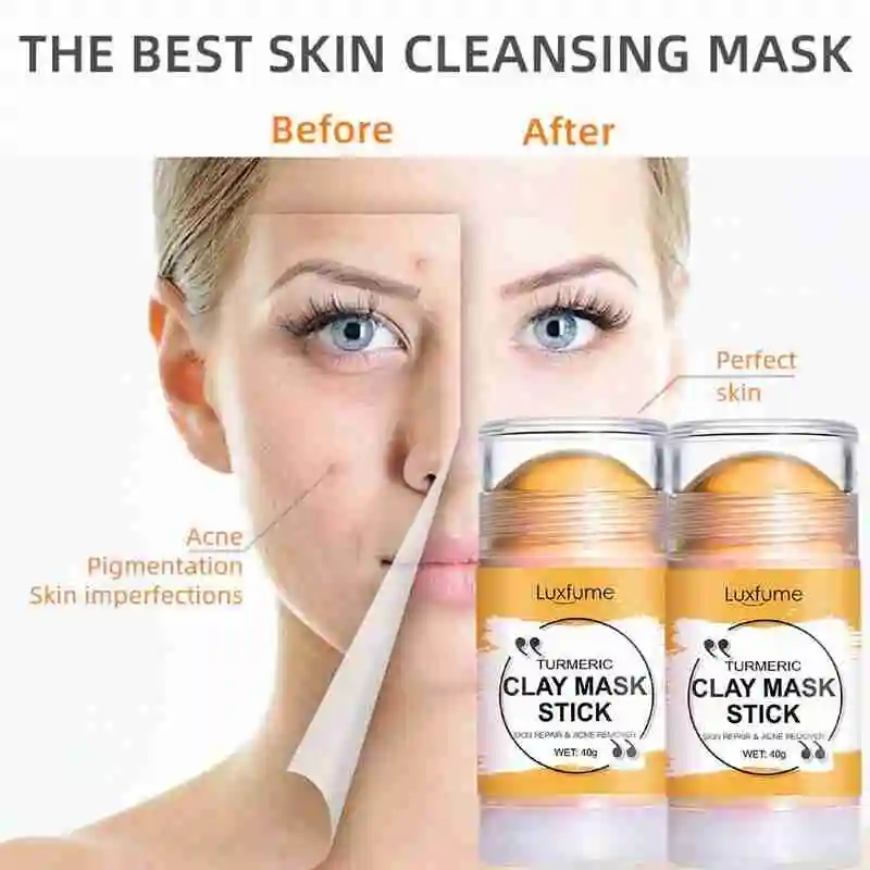 

Green Tea Oil Control Mask Purifying Clay Face Mask Stick For Blackheads Face Moisturizes Clay Mask Deep Clean Pore Mud Mask