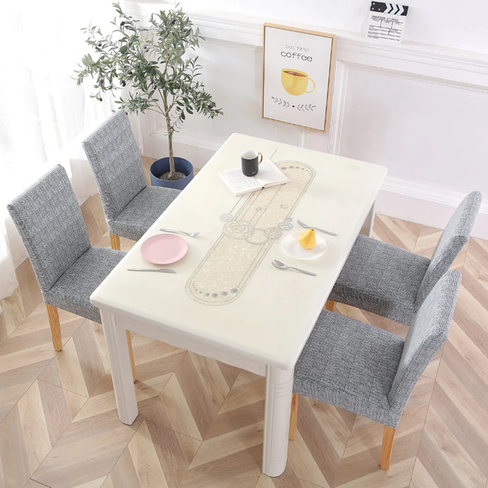 Спандекс чехлы на кресла стрейч эластичный обеденный протектор сиденья для