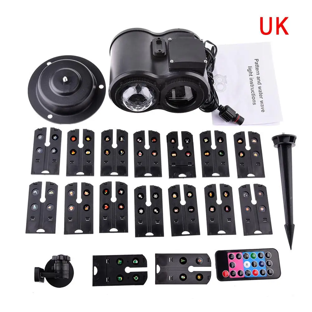 Двухтрубная волнистая лампа с узором Лампа для проектора морской светильник