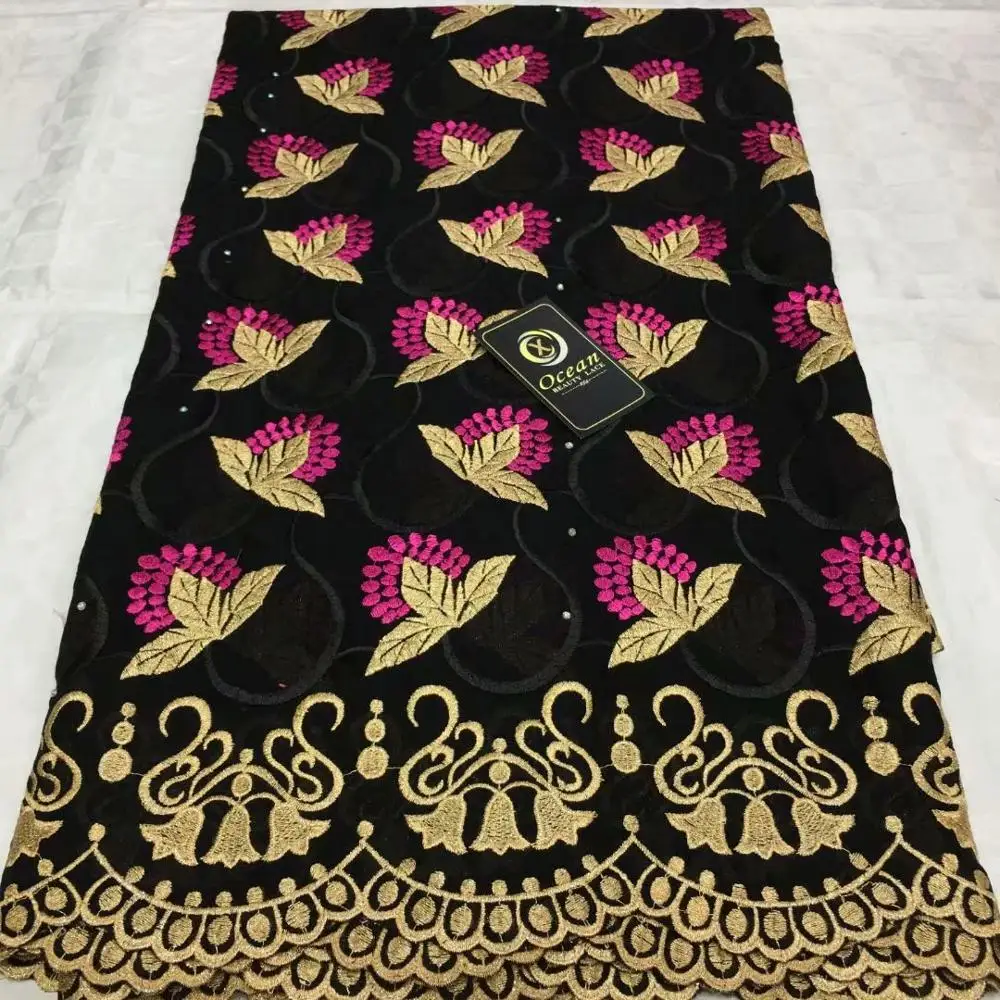 

African Lace Fabric 5yards Swiss Voile Lace In Switzerland High Quality African Lace Fabric For Party Dress F1QZMAY302