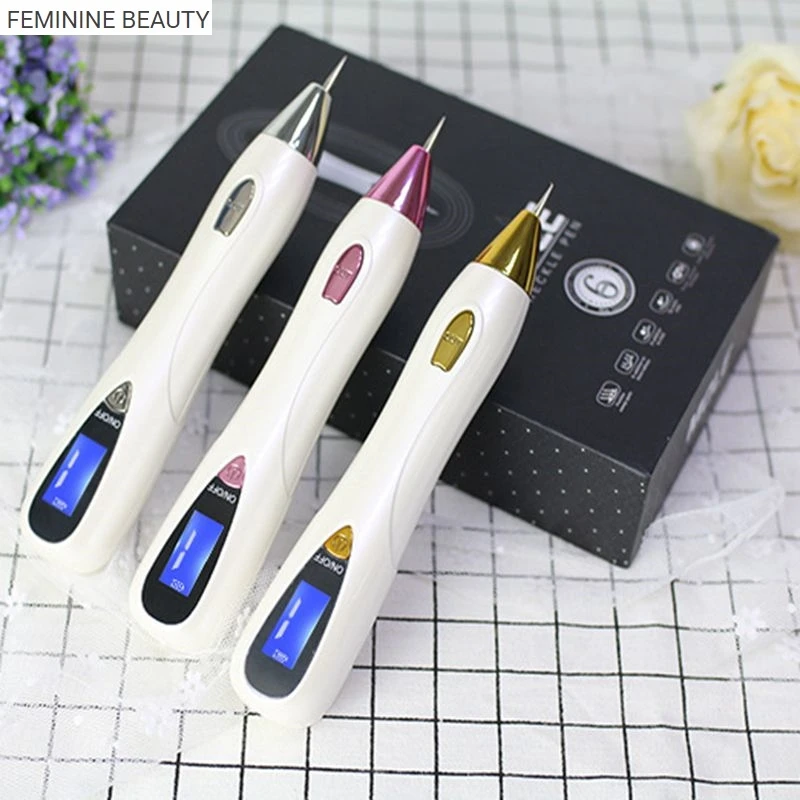 

Skin Care Laser Mole Tattoo Freckle Removal Pen LCD Sweep Spot Mole Remove Wart Corns Dark Spot Remover Salon Beauty machine