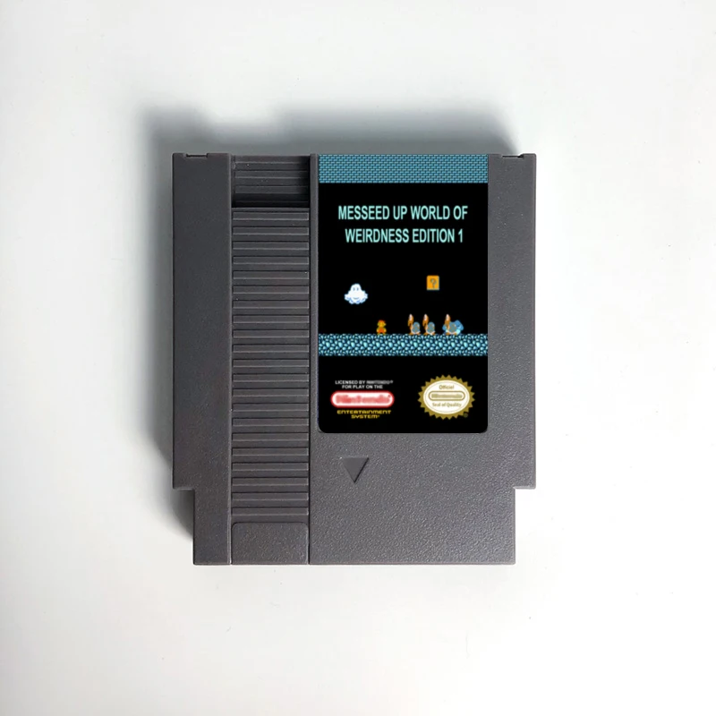 

Messeed Up World of Weirdness Edition 1 2 3 Game Cartridge For NES Console 72 Pin