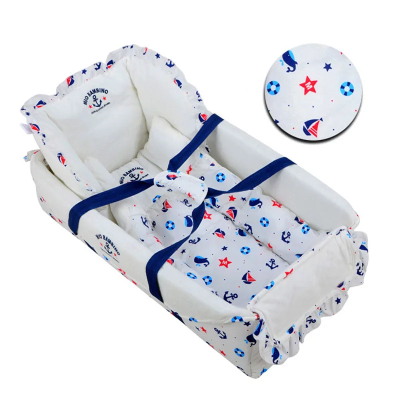 Стандартная портативная детская кроватка складная игровая кровать люлька для