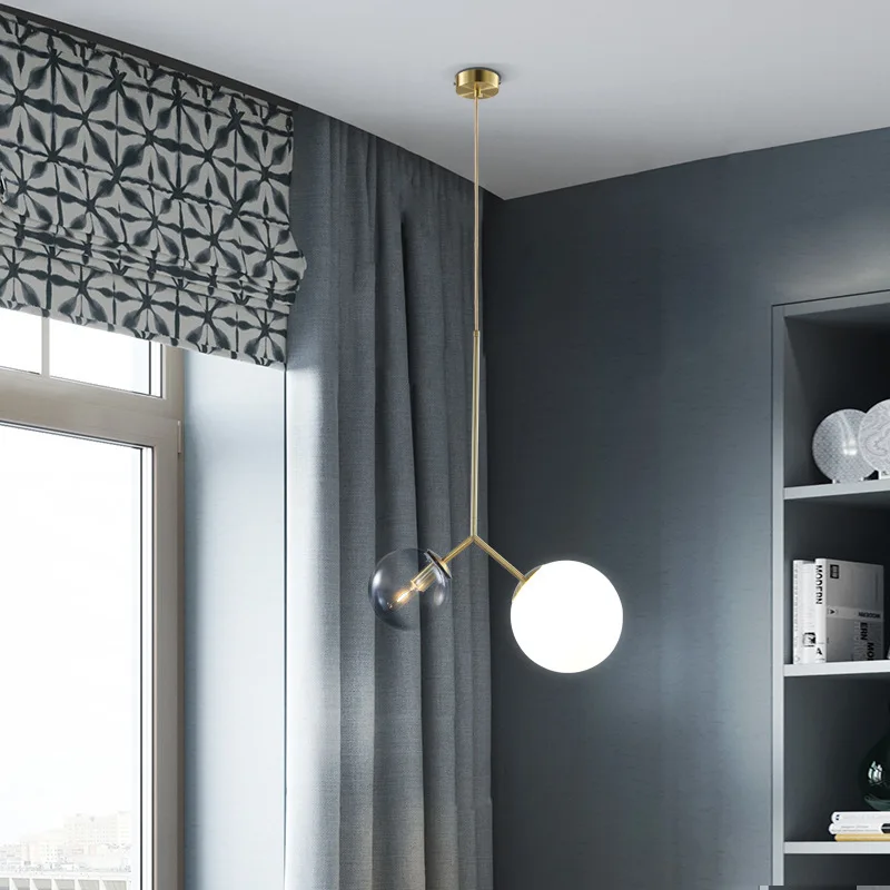 Современная Минималистичная люстра в европейском стиле для спальни