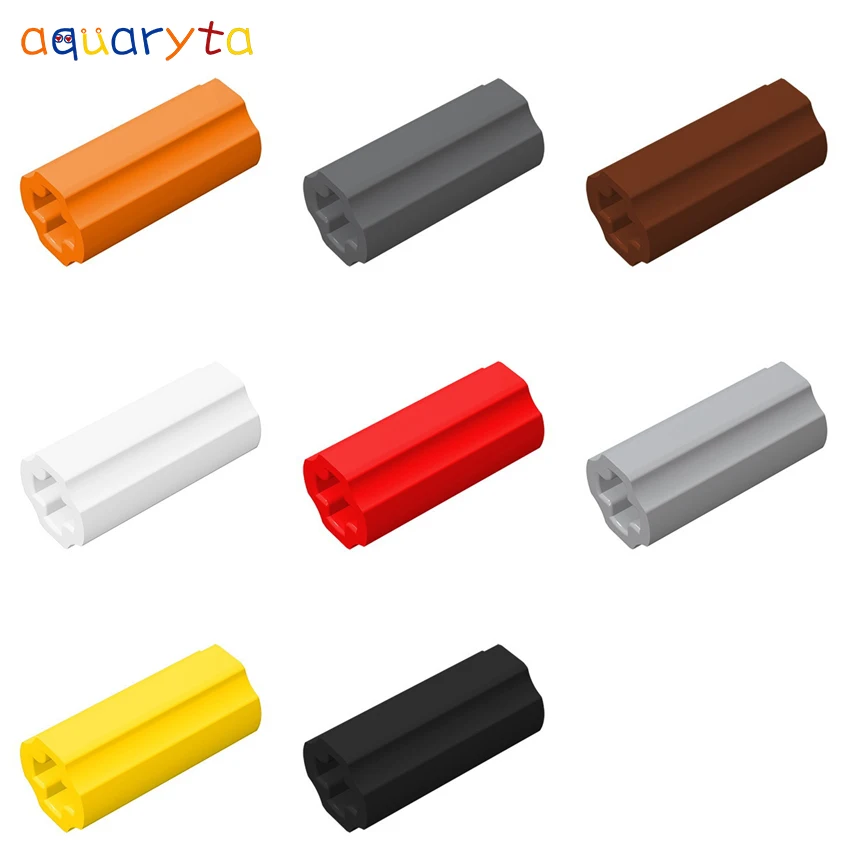 Aquaryta 100pcs 1x2 Cross Shaft Connector Technology Building Block Part Compatible 59443 DIY Assemble Particle Toy for Children - купить по