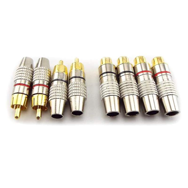 

Gold Plated RCA Male Female Jack Plug Connector Audio Video Adapter Rca Female Male Convertor for Coaxial Cable Electrical U7