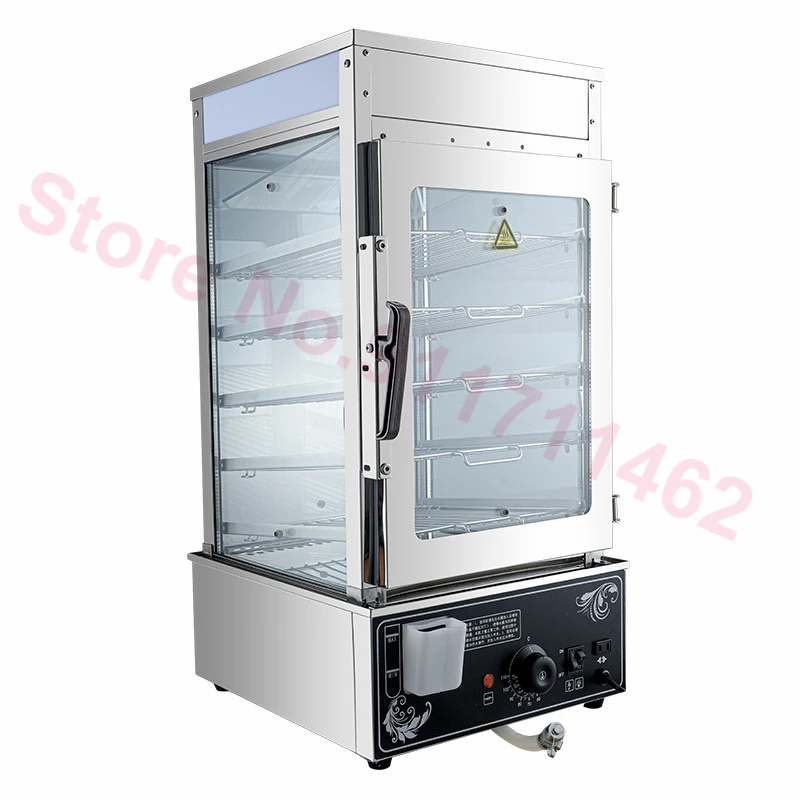 1200W 5 Layers Bun Steamer Commercial Electric Food Warmer Cooker Steamer Stainless Steel Buns Furnace images - 6