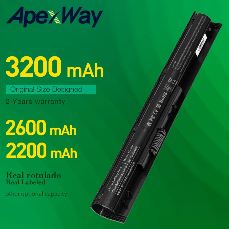 ApexWay 14.8v 4Cells VI04 VIO4 Vew Laptop Battery for HP ProBook 440/450 G2 Series 756745-001 756744-001 756478-421 756743-001