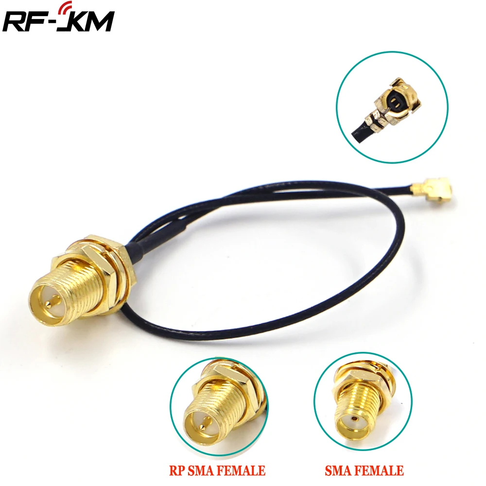 U.FL/IPX IPEX UFL к RP SMA гнездовая антенна WiFi кабель Pigtail ufl ipex 1 13 мм RF 15 см|Соединители| |