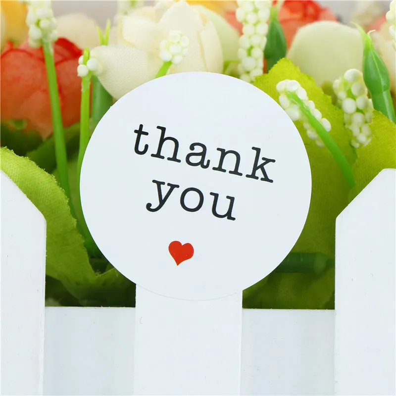 2020 клейкие наклейки &quotспасибо&quot крафт бумага печать для изделий ручной работы