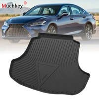 muchkey tpe trunk mat for lexus es 2019 2020 car waterproof non slip custom rubber 3d cargo liner accessories