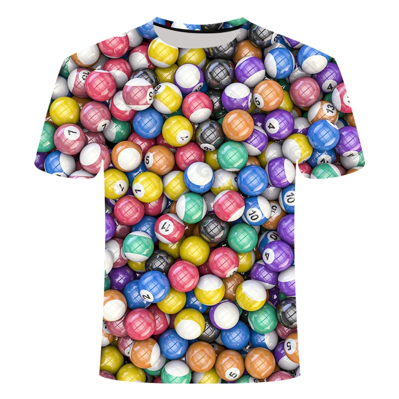 Прямая поставка футболка с 3D-принтом мужская и женская модная рубашка круглым