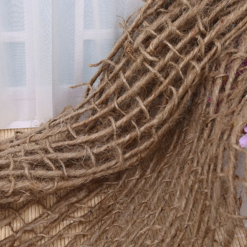 

Bciou Newborn Photography Prop Chunky Burlap Layer Net Hessian Jute Backdrop Blanket