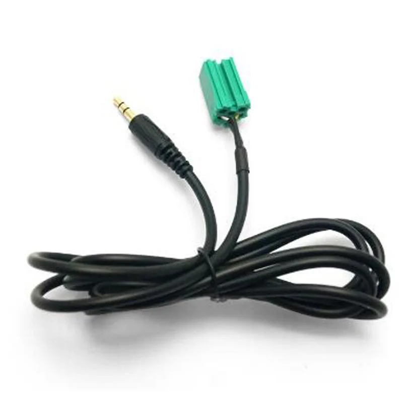 Зеленый автомобильный Aux стерео аудио линия входной адаптер новый кабель 3 5 мм