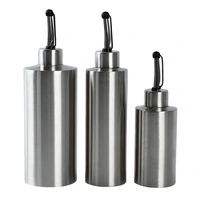 kitchen oil bottle stainless steel leak proof soy sauce vinegar cruet storage dispenser gravy boats bbq sprayer 250350550ml
