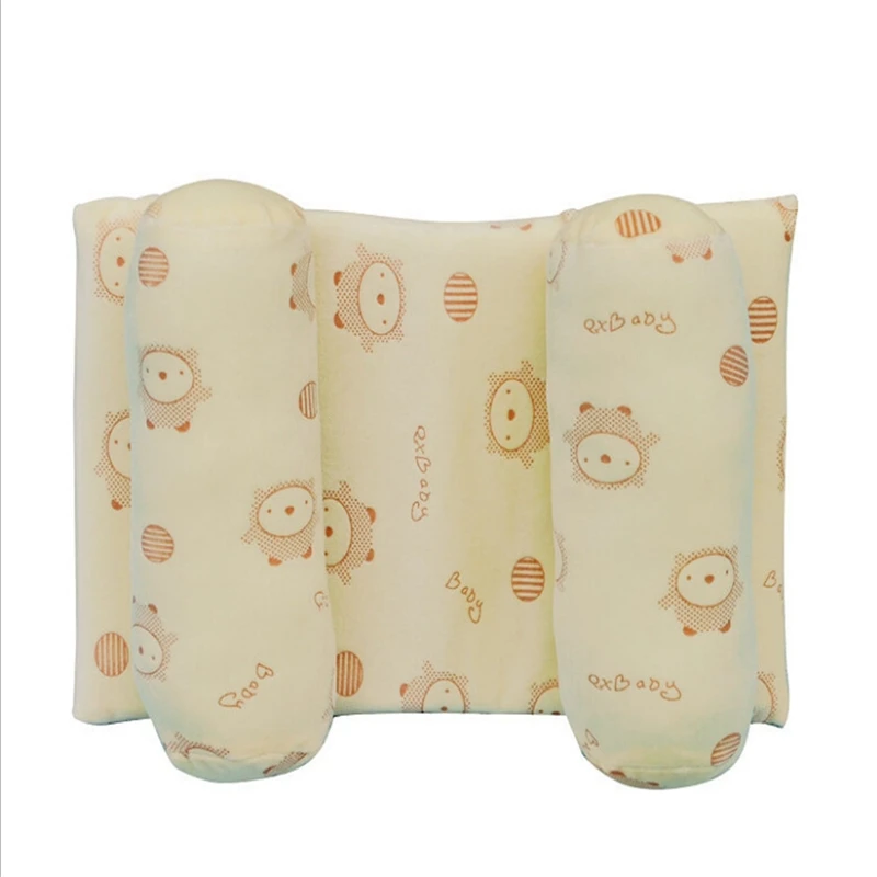 Comfortable Cotton Anti-roll Pillow Lovely Baby Toddler Safe Striped Sleep Head Positioner Anti-rollover | Мать и ребенок
